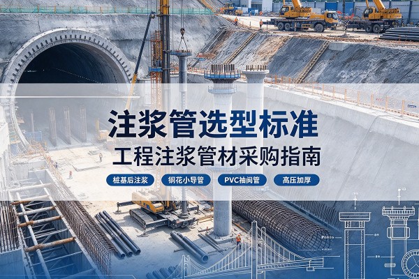 道外注浆管选型标准