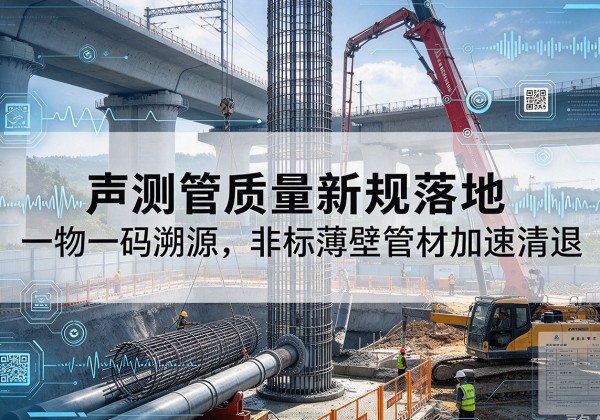 道外声测管质量新规落地，一物一码溯源，非标薄壁管材加速清退