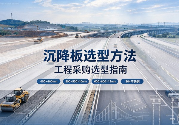 道外沉降板选择方法